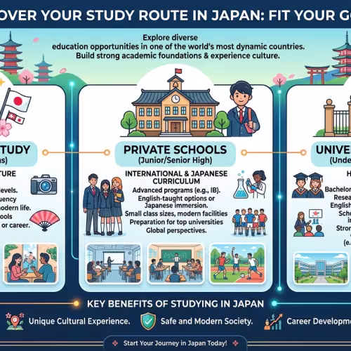 Options for Studying in Japan