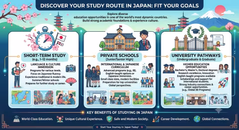 Options for Studying in Japan